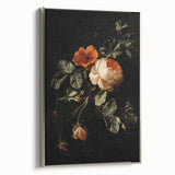Dark Moody Wall Art - Timeless Floral Arrangement for Dramatic Decor