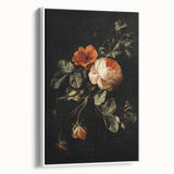 Dark Moody Wall Art - Timeless Floral Arrangement for Dramatic Decor
