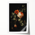 Dark Moody Wall Art - Timeless Floral Arrangement for Dramatic Decor