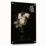 Dark Moody Wall Art - Timeless Floral Elegance in Dramatic Dark Tones