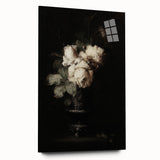 Dark Moody Wall Art - Timeless Floral Elegance in Dramatic Dark Tones