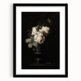Dark Moody Wall Art - Timeless Floral Elegance in Dramatic Dark Tones