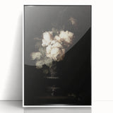 Dark Moody Wall Art - Timeless Floral Elegance in Dramatic Dark Tones