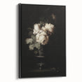 Dark Moody Wall Art - Timeless Floral Elegance in Dramatic Dark Tones
