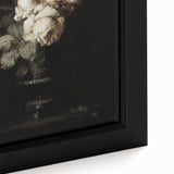 Dark Moody Wall Art - Timeless Floral Elegance in Dramatic Dark Tones