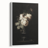 Dark Moody Wall Art - Timeless Floral Elegance in Dramatic Dark Tones