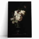 Dark Moody Wall Art - Timeless Floral Elegance in Dramatic Dark Tones