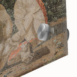 Dark Moody Wall Art: Mosaic Rabbit & Mushrooms - Timeless Dark Print