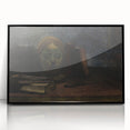 Dark Moody Wall Art: Literary Still Life with Bust - Timeless Dark Print