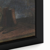 Dark Moody Wall Art: Literary Still Life with Bust - Timeless Dark Print