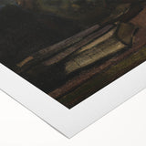 Dark Moody Wall Art: Literary Still Life with Bust - Timeless Dark Print