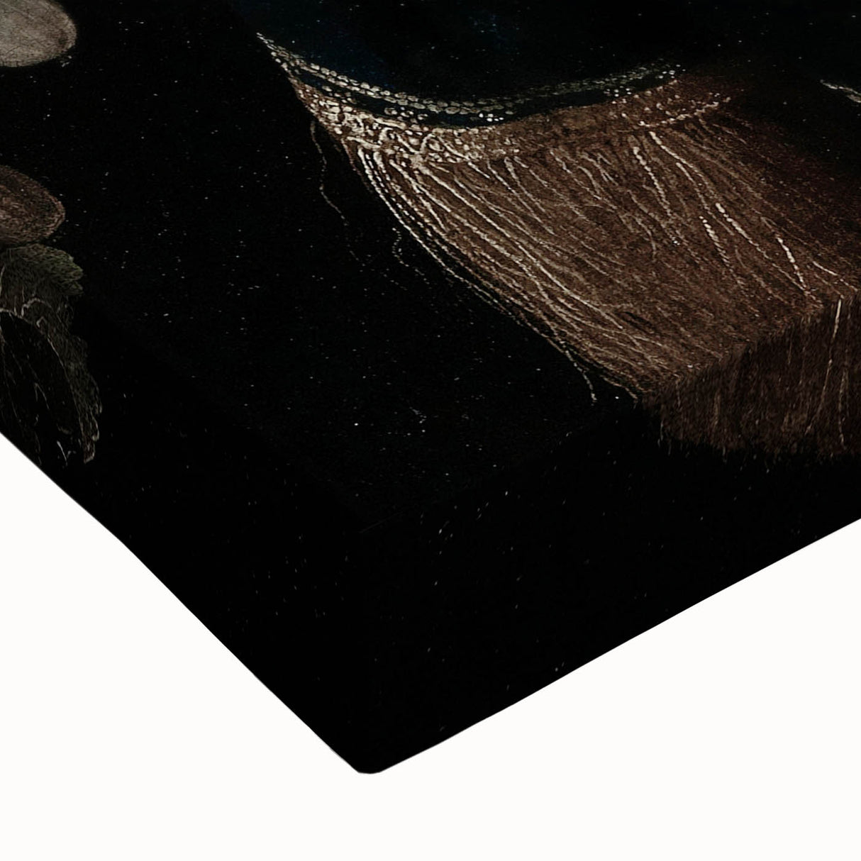 Dark Moody Wall Art - Elegant Still Life with Asparagus and Fruit