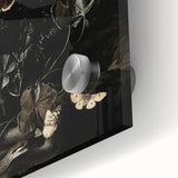 Dark Moody Wall Art - Botanical Elegance with Flowers, Butterflies & Reptiles