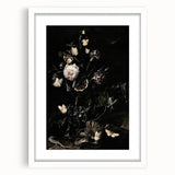 Dark Moody Wall Art - Botanical Elegance with Flowers, Butterflies & Reptiles