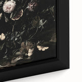 Dark Moody Wall Art - Botanical Elegance with Flowers, Butterflies & Reptiles