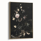 Dark Moody Wall Art - Botanical Elegance with Flowers, Butterflies & Reptiles