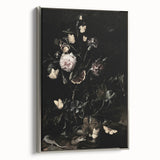 Dark Moody Wall Art - Botanical Elegance with Flowers, Butterflies & Reptiles