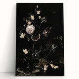Dark Moody Wall Art - Botanical Elegance with Flowers, Butterflies & Reptiles