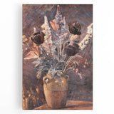 Rustic Floral Still Life - Warm Moody Flowers in a Vintage Vase