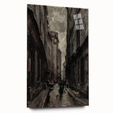 Moody Art Prints - Vintage Street Scene in Timeless Dark Tones