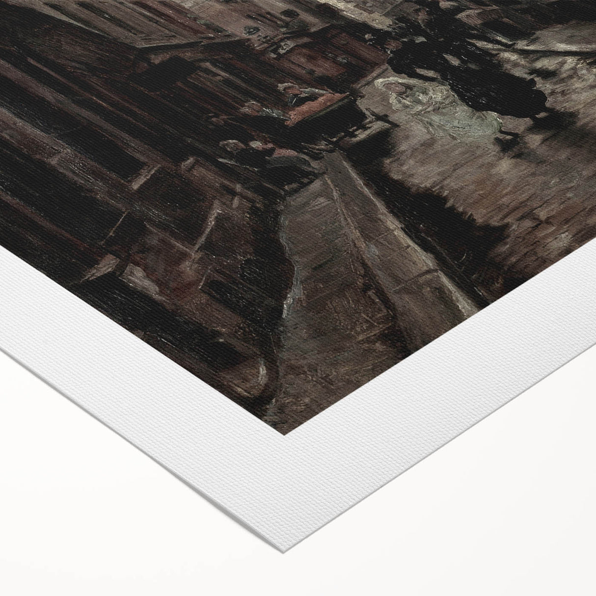 Moody Art Prints - Vintage Street Scene in Timeless Dark Tones