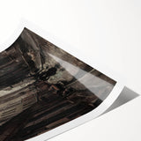 Moody Art Prints - Vintage Street Scene in Timeless Dark Tones