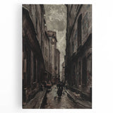 Moody Art Prints - Vintage Street Scene in Timeless Dark Tones