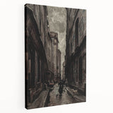 Moody Art Prints - Vintage Street Scene in Timeless Dark Tones