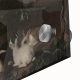 Dark Moody Wall Art | Serene Rabbit Gathering | Moody Animal Prints