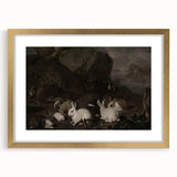 Dark Moody Wall Art | Serene Rabbit Gathering | Moody Animal Prints