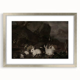 Dark Moody Wall Art | Serene Rabbit Gathering | Moody Animal Prints