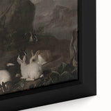 Dark Moody Wall Art | Serene Rabbit Gathering | Moody Animal Prints