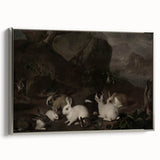 Dark Moody Wall Art | Serene Rabbit Gathering | Moody Animal Prints