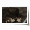 Dark Moody Wall Art | Serene Rabbit Gathering | Moody Animal Prints