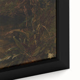 Dark Moody Wall Art | Reflections on Water with Lush Foliage | Nature Art