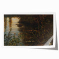 Dark Moody Wall Art | Reflections on Water with Lush Foliage | Nature Art