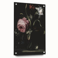 Dark Moody Floral Art - Elegant Flower Arrangement with Rich Lighting