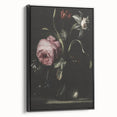 Dark Moody Floral Art - Elegant Flower Arrangement with Rich Lighting