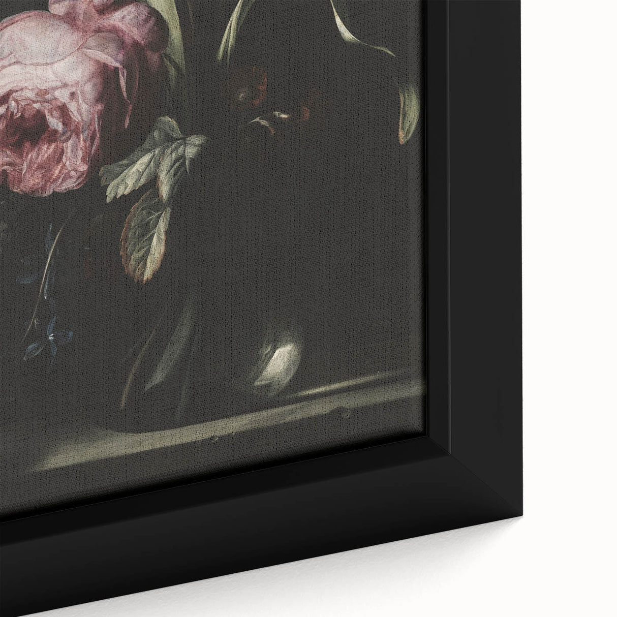 Dark Moody Floral Art - Elegant Flower Arrangement with Rich Lighting