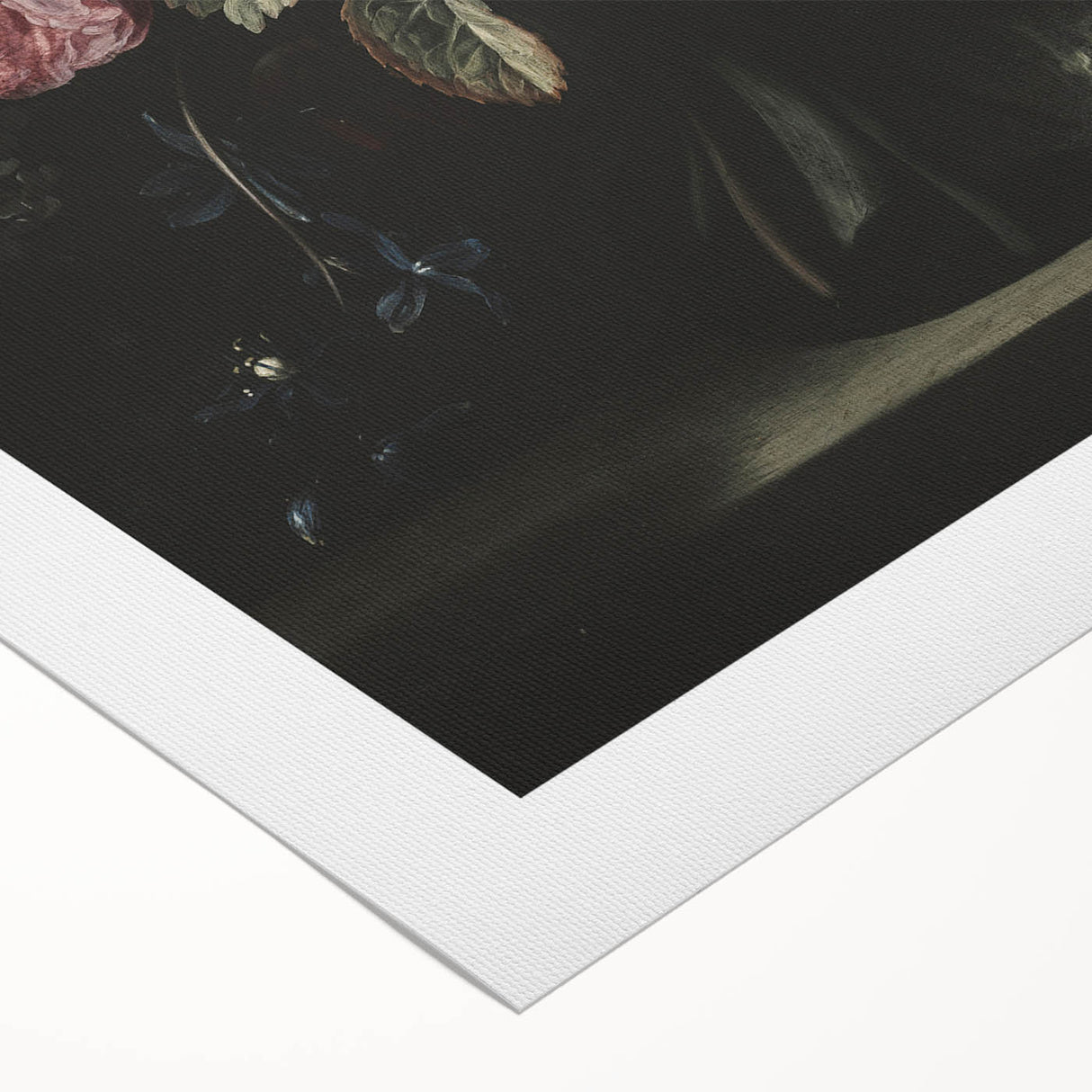 Dark Moody Floral Art - Elegant Flower Arrangement with Rich Lighting
