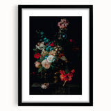 Timeless Dark Prints: Moody Floral Dark Moody Wall Art for Interior Decor