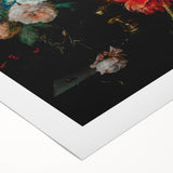 Timeless Dark Prints: Moody Floral Dark Moody Wall Art for Interior Decor