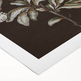 Dark Moody Wall Art - Vibrant Red Floral with Butterfly and Dragonfly