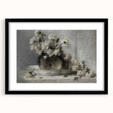 Dark Moody Floral Still Life Art - Timeless Elegance for Interior Decor