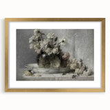 Dark Moody Floral Still Life Art - Timeless Elegance for Interior Decor
