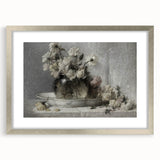Dark Moody Floral Still Life Art - Timeless Elegance for Interior Decor