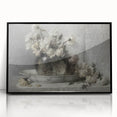 Dark Moody Floral Still Life Art - Timeless Elegance for Interior Decor