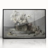 Dark Moody Floral Still Life Art - Timeless Elegance for Interior Decor