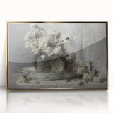 Dark Moody Floral Still Life Art - Timeless Elegance for Interior Decor