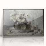 Dark Moody Floral Still Life Art - Timeless Elegance for Interior Decor